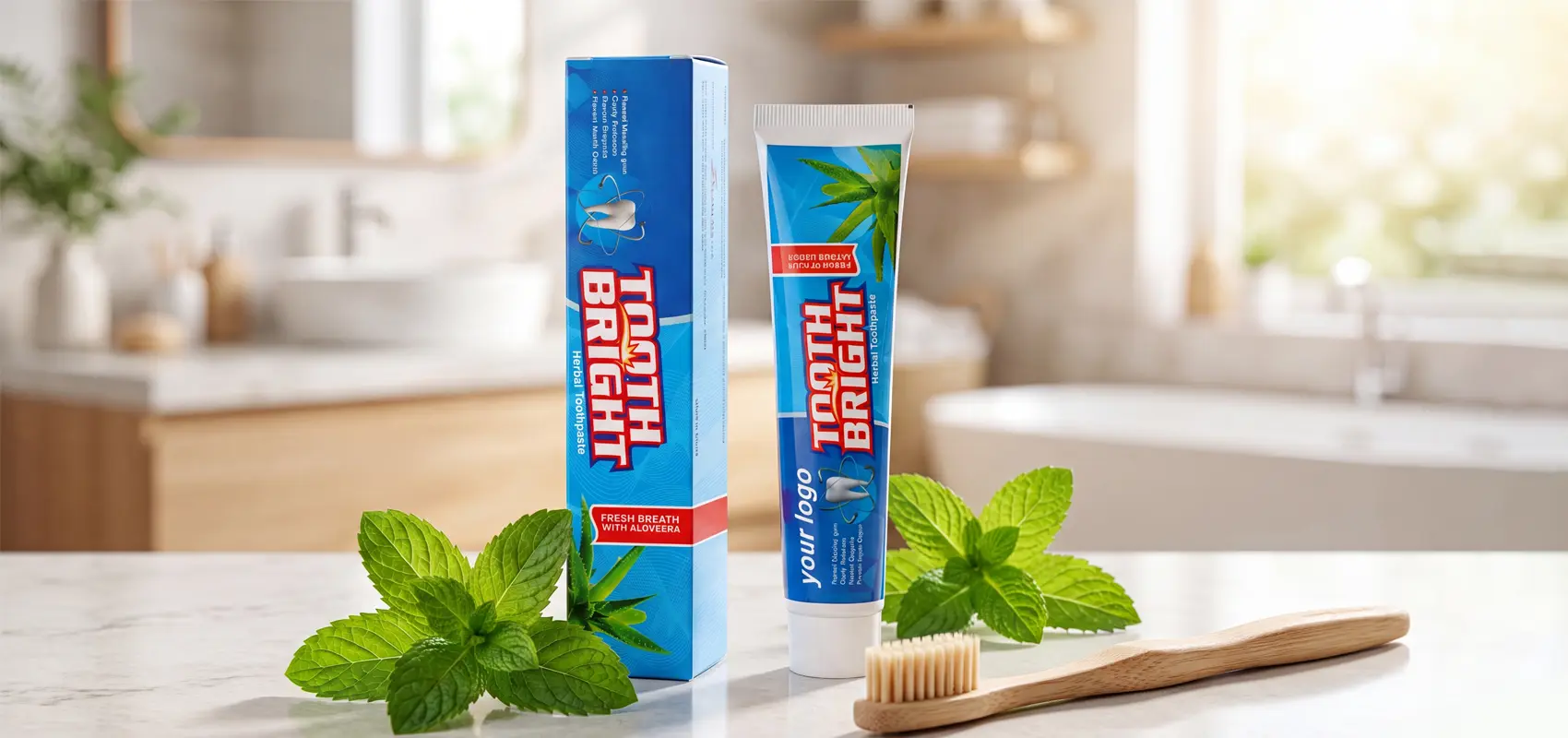 Jinmao Cosmetics выпустила зубную пасту с травами и мятой, ориентированную на уход за полостью рта и свежесть.