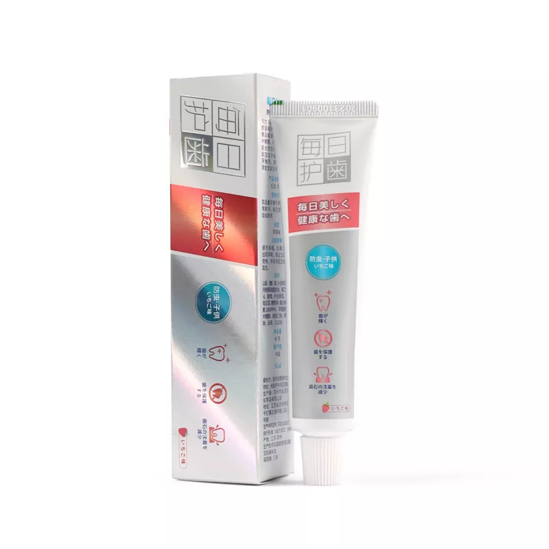 Kids Fruity Anti-cavity Toothpaste Tube Packaging